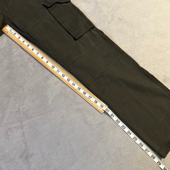 G-Star Raw Cargo 3D Pants Size 30 Button Pocket Dark Green Gorp Gorpcore Utility - Picture 3 of 8